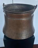Grote antieke koperen ketel/ pot, 25cm hoog, 30 cm breed, Ophalen, Koper