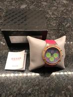 Guess horloge incl doos met strass, Staal, Guess, Polshorloge, Kunststof
