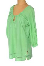 St.Martins topje, blousetop, top, groen, Mt. M, Maat 38/40 (M), Verzenden, Zo goed als nieuw, Lange mouw