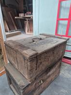 Vintage houten kist met vakken, Ophalen, Minder dan 50 cm, Gebruikt, 50 tot 100 cm