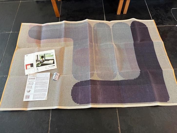 Groot voorbedrukt Smyrna stramien vintage / retro vloerkleed, Hobby en Vrije tijd, Knutselen, Nieuw, Knutselwerk, Ophalen of Verzenden