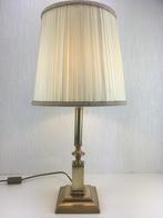 Herda messing kolomzuil tafellamp, Ophalen, Zo goed als nieuw, Metaal, Hollywood Regency, Neoklassiek