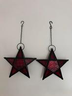 2x vintage glazen kersster, Diversen, Kerst, Ophalen of Verzenden, Zo goed als nieuw