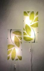 2x Ikea GYLLEN, groene wandlamp, Julia Treutiger, ' 90's, Ophalen of Verzenden, Zo goed als nieuw, Glas, Modern