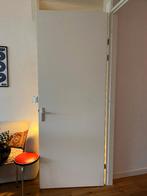 Opdek Binnendeur wit 88 B x 231,5 H (Linksdraaiend), Ophalen, 80 tot 100 cm, 215 cm of meer, Binnendeur