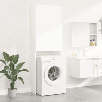Wasmachinekast 64X25,5X190 Cm Wit VIDAXL beschikbaar voor biedingen