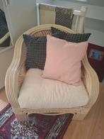 Rotan stoel, Huis en Inrichting, Stoelen, Ophalen, Gebruikt, Wit, Riet of Rotan