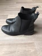 Leuke zwarte leren Chelsea boots Maat 40 slangenprint Sacha, Zwart, Lage of Enkellaarzen, Ophalen of Verzenden, Sacha