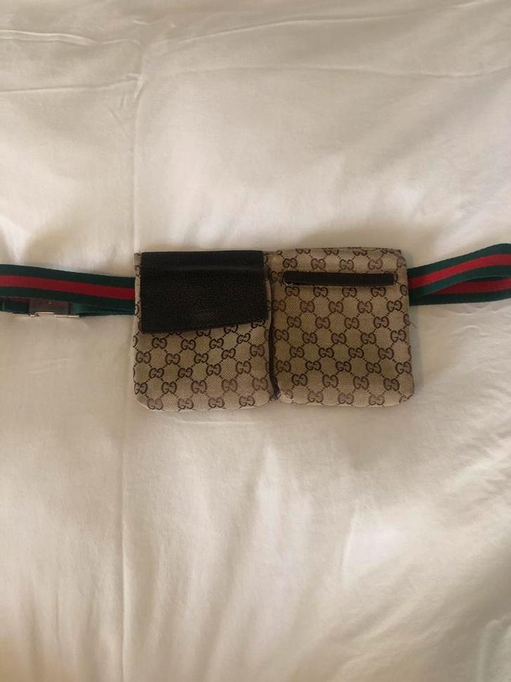 Gucci Schoudertasje, Sieraden, Tassen en Uiterlijk, Tassen | Damestassen, Gebruikt, Schoudertasje, Bruin, Ophalen of Verzenden