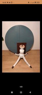 Uitklapbare tafel diameter 1.09m, Huis en Inrichting, Tafels | Eettafels, Ophalen, Gebruikt, Vijf personen of meer, Rond