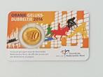 oranje geluksdubbeltje 2016 in coincard KNM, Postzegels en Munten, Munten | Nederland, Ophalen of Verzenden, Koningin Beatrix