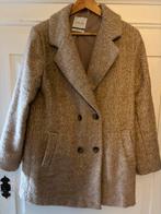 Wollen jas, Verzenden, Gedragen, Maat 38/40 (M), Beige