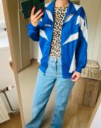 Vintage adidas trainingsjas sport retro jack tracksuit, Blauw, Overige typen, Ophalen of Verzenden, Zo goed als nieuw