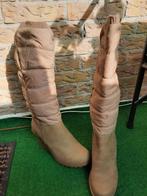 DAMES HOGE LAARZEN, Kleding | Dames, Hoge laarzen, Verzenden, Beige, Zo goed als nieuw