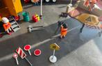 Playmobil bouw, truck met oplegger, bouwkeet etc, Ophalen of Verzenden, Gebruikt