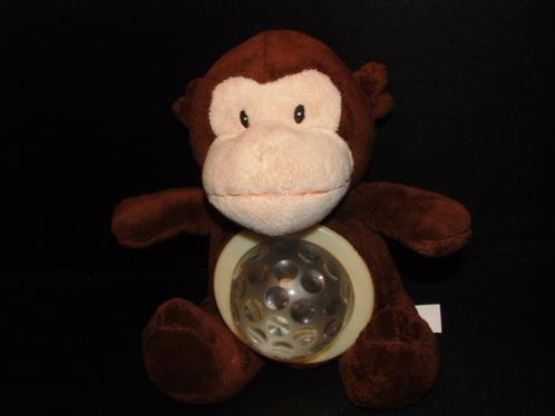 TENDER TOYS AAP VELOURS DONKERBRUIN MET, Kinderen en Baby's, Speelgoed | Knuffels en Pluche, Nieuw, Overige typen, Ophalen of Verzenden
