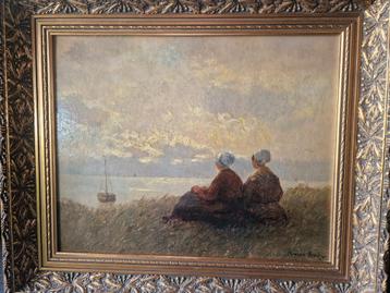 German Grobe Schilderij - Vrouwen aan Zee beschikbaar voor biedingen