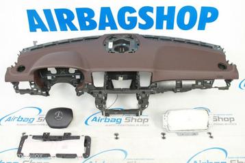 Airbag set - Dashboard bruin leer Mercedes ML klasse W166 beschikbaar voor biedingen