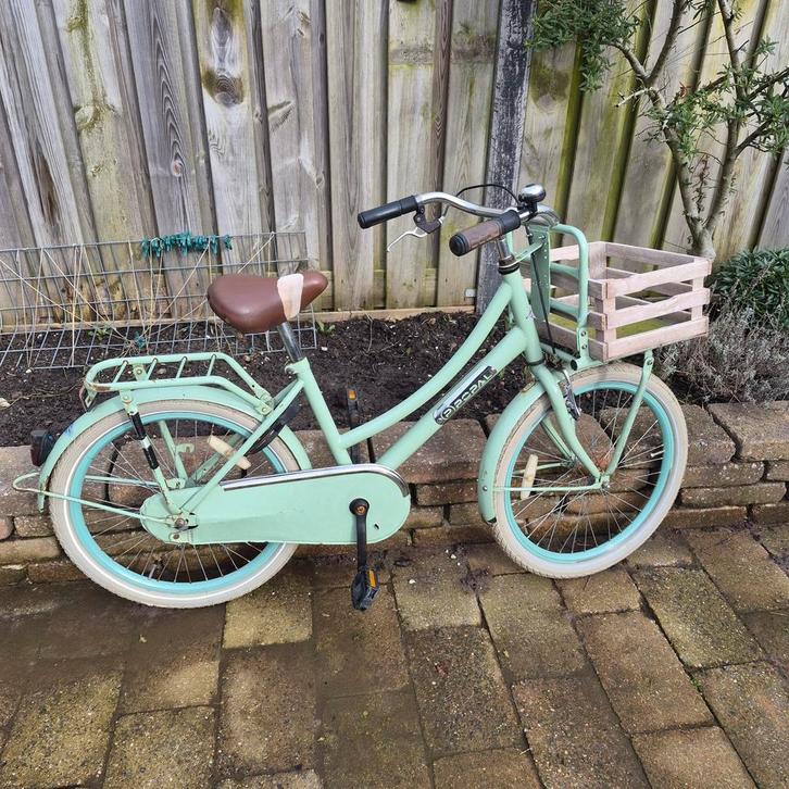 Leuke kinderfiets 22 inch popal, Fietsen en Brommers, Fietsen | Meisjes, Gebruikt, 22 inch, Handrem, Ophalen