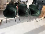 3 mooie groene eetkamer stoelen vd serie Como van Kwantum!, Huis en Inrichting, Ophalen, Overige kleuren, Drie, Stof