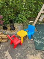 Kindertuinset lounge kunststof, Tuin en Terras, Tuinsets en Loungesets, Kunststof, Zo goed als nieuw, Loungeset, Eettafel