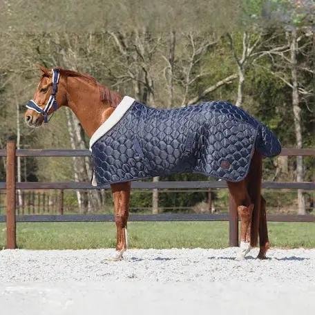 Staldeken 1.75 met bont zgan, Dieren en Toebehoren, Paarden en Pony's | Dekens en Dekjes, Zo goed als nieuw, Ophalen of Verzenden