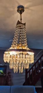 Franse kroonluchter 1960 kristal, Huis en Inrichting, Ophalen of Verzenden, Zo goed als nieuw