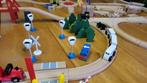 Houten treinbaan, Kinderen en Baby's, Speelgoed | Houten speelgoed, Ophalen of Verzenden, Zo goed als nieuw, Overige typen