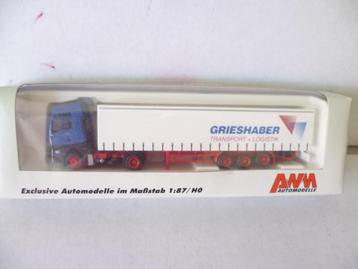 AWM Man vrachtauto Grieshaber Transport 1:87 HO modelauto beschikbaar voor biedingen