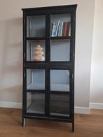 Bepure herritage houten kast schuin zwart, Huis en Inrichting, Kasten | Vitrinekasten, Ophalen, Met deur(en), Grenenhout, 50 tot 100 cm
