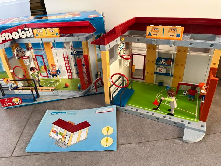 Playmobil 4325 turnzaal gymzaal, Kinderen en Baby's, Speelgoed | Playmobil, Gebruikt, Complete set, Ophalen of Verzenden