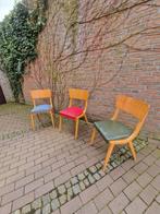 3 Leuke Vintage Stoelen, Huis en Inrichting, Stoelen, Ophalen of Verzenden, Gebruikt, Twee