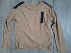 Name it shirt kaki longsleeve met rits op voorkant 134 /140, Kinderen en Baby's, Kinderkleding | Maat 134, Jongen, Name it, Ophalen of Verzenden