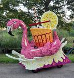 Optochtwagen Corsowagen Carnaval Poolparty Flamingo!!🦩🍹🏖, Hobby en Vrije tijd, Feestartikelen, Ophalen, Gebruikt, Versiering