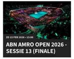 1 COURTSIDE TICKET FINALE ABN AMRO 2026 OPEN, Eén persoon