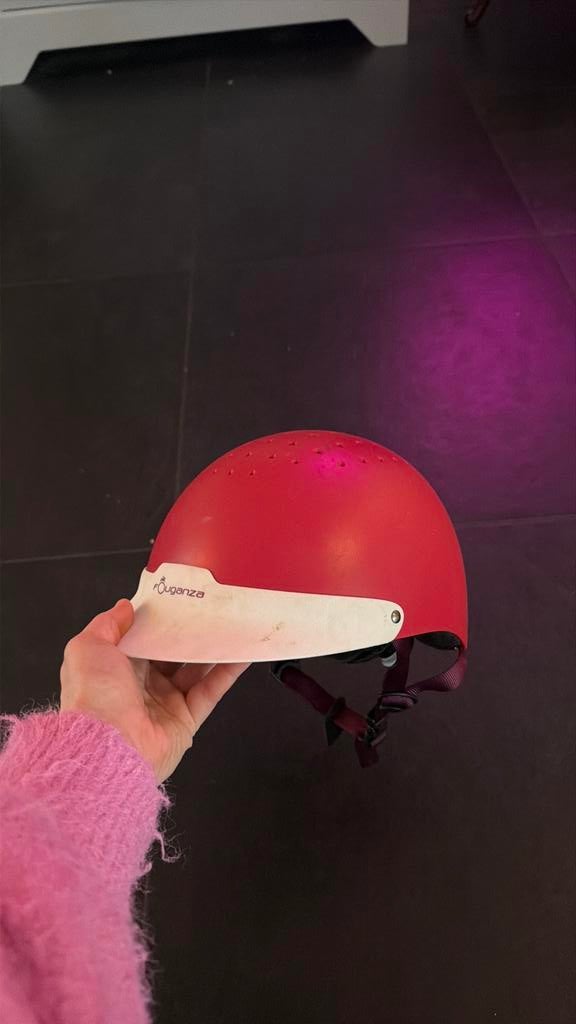 Paardrijcap maat 52 / 55cm decathlon, Gebruikt, Kinderen, Dressuur, Ophalen of Verzenden