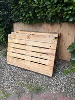 Gratis: 4 houten pallets + 1 triplex (multiplex) plaat., Doe-het-zelf en Verbouw, Hout en Planken, Ophalen, Minder dan 25 mm, Pallet