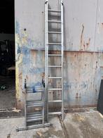 2 degelijke ladders aluminium 10 sports, Doe-het-zelf en Verbouw, Ladders en Trappen, Ophalen of Verzenden, Zo goed als nieuw