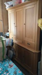 Massief licht eiken buffetkast, Huis en Inrichting, Ophalen, 150 tot 200 cm, Zo goed als nieuw, 150 tot 200 cm
