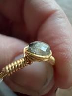 Verstelbare Labradoriet ring nieuw, IJzer of Staal, Nieuw, Ophalen of Verzenden, Kleiner dan 17