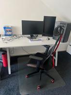 Gaming tafel en stoel, Ophalen, Gaming bureaustoel, Gebruikt, Zwart
