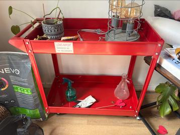 Gaaf retro (werkbank) rolkastje!! beschikbaar voor biedingen