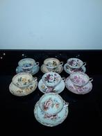 7 Engelse Sutherland zeldzame avon kop&sch vol bloemen, Verzenden