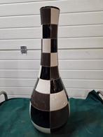 vaas groot zwart wit geblokt, Huis en Inrichting, Woonaccessoires | Vazen, Ophalen of Verzenden, 'T Olde Gre-j, Info@toldegrej.nl