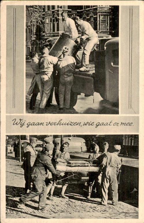 Den Haag - Wij gaan verhuizen - Militair, Verzamelen, Ansichtkaarten | Nederland, Ongelopen, Zuid-Holland, Voor 1920, Ophalen of Verzenden