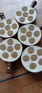 5 slakken schaaltjes / slakkenborden, Huis en Inrichting, Keuken | Servies, Nieuw, Ophalen of Verzenden, Bord(en), Overige stijlen