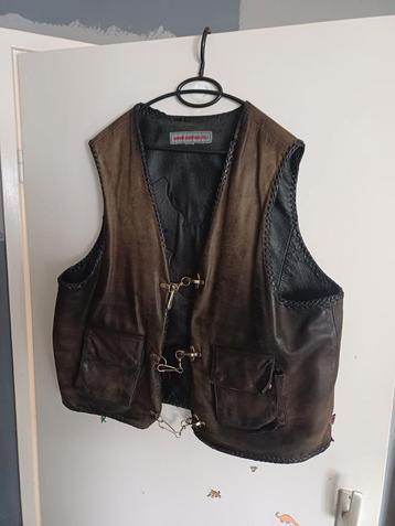 Vintage orginele bruin motor vest harley davidson zie foto's beschikbaar voor biedingen