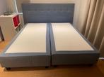 Gratis ophalen: boxspring 180x210, Ophalen, Gebruikt, Blauw, 210 cm