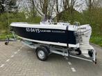 Clever Warrior 470 met 50pk Evinrude E-Tec en kanteltrailer, Benzine, Buitenboordmotor, Polyester, Gebruikt