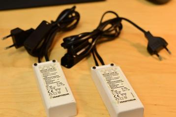 2 st. 60 Watt 12V elektron. voedingen, getest + gratis spots beschikbaar voor biedingen
